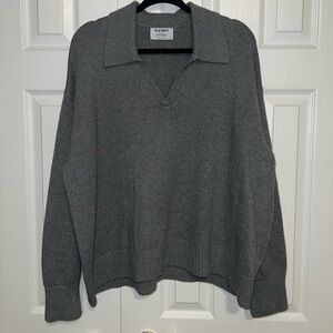 Old Navy Heather Gray Knit Sweater